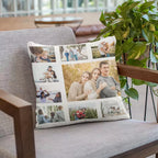 personalised cushion cover 9 photo collage custom gift