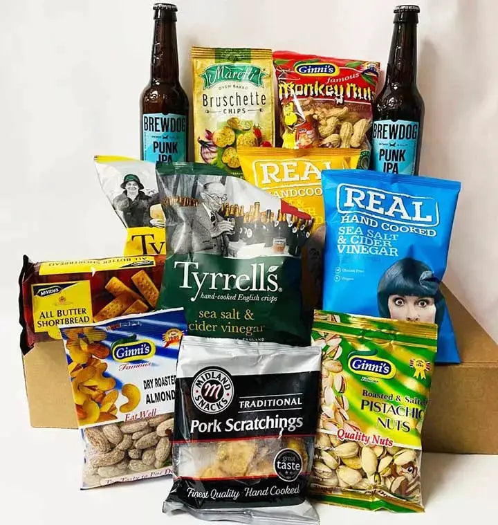 Personalised BrewDog Punk IPA Christmas beer and snacks hamper
