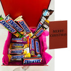 Personalised Chocolate Hamper – Snickers Mix | Birthday Gift | Christmas Chocolate Hamper | Custom Message Box
