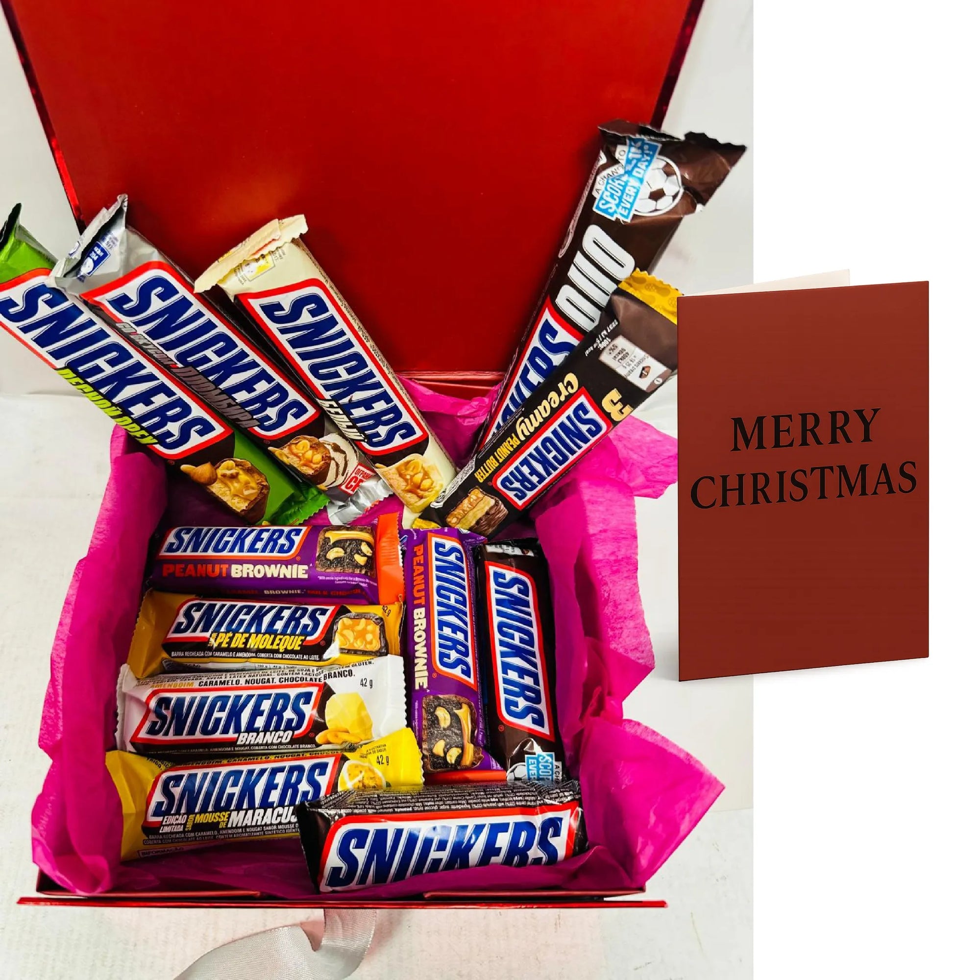 Personalised Chocolate Hamper – Snickers Mix | Birthday Gift | Christmas Chocolate Hamper | Custom Message Box
