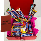Personalised Chocolate Hamper – Snickers Mix | Birthday Gift | Christmas Chocolate Hamper | Custom Message Box