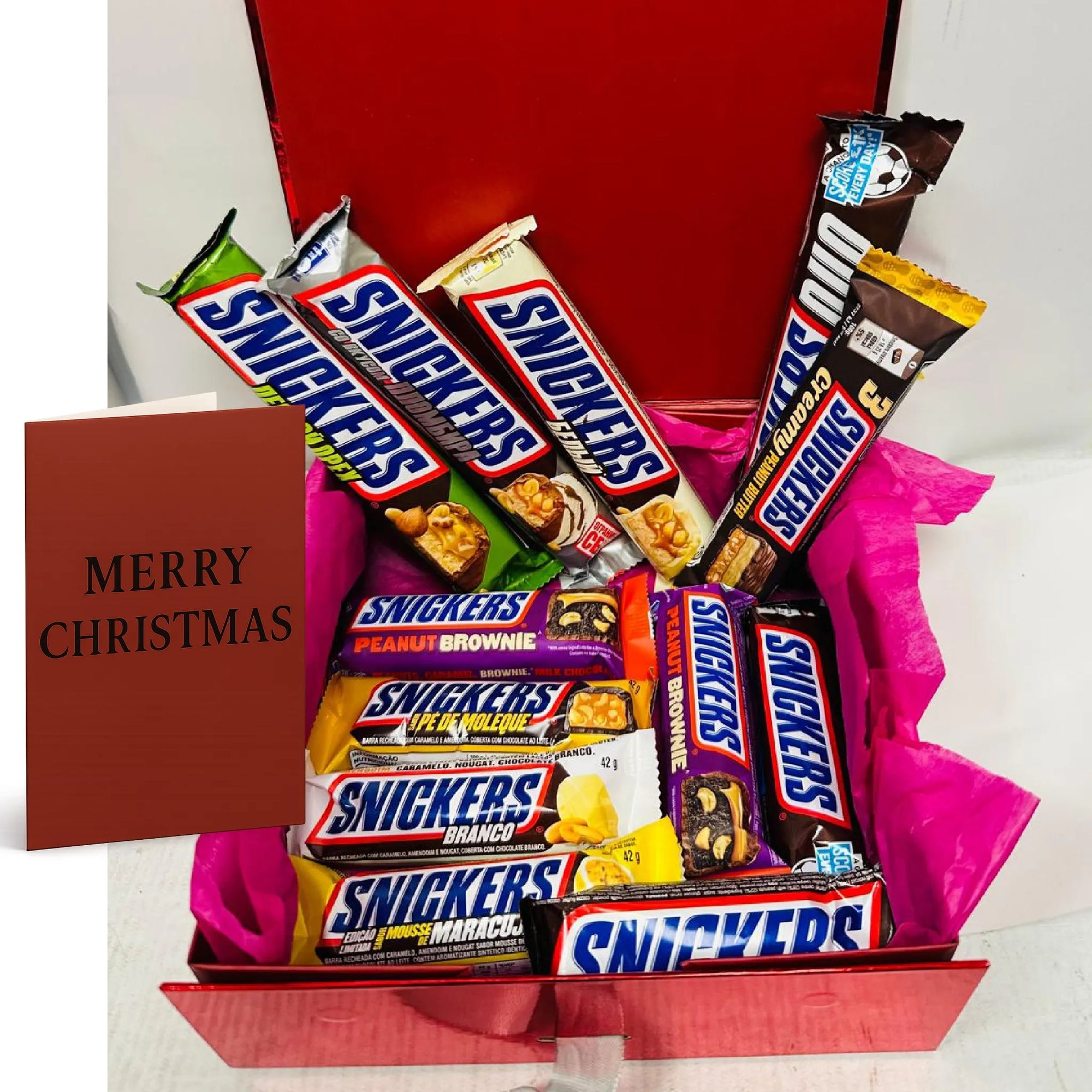 Personalised Chocolate Hamper – Snickers Mix | Birthday Gift | Christmas Chocolate Hamper | Custom Message Box