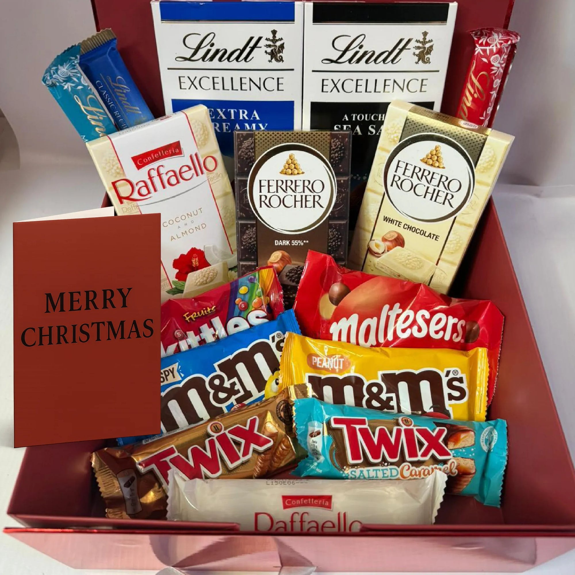 Personalised Lindt Chocolate Hamper – Deluxe Gift Box