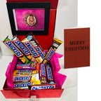 Personalised Chocolate Hamper – Snickers Mix | Birthday Gift | Christmas Chocolate Hamper | Custom Message Box