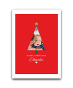 Photo upload personalised Christmas card Personalised photo Christmas card with tree design – custom festive greeting