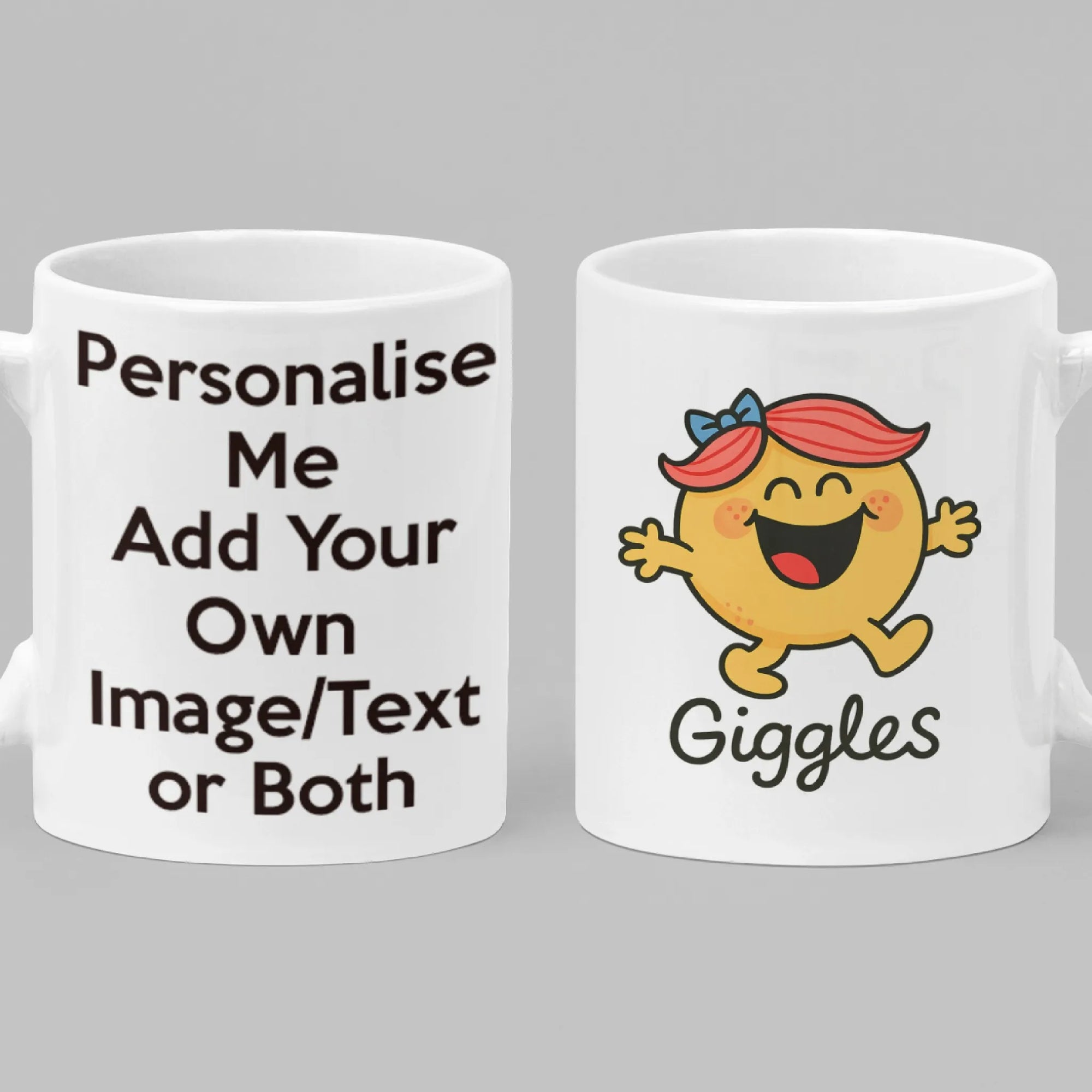 Sunny Miss Giggles Yellow Mug – Personalised Cheerful Coffee Cup
