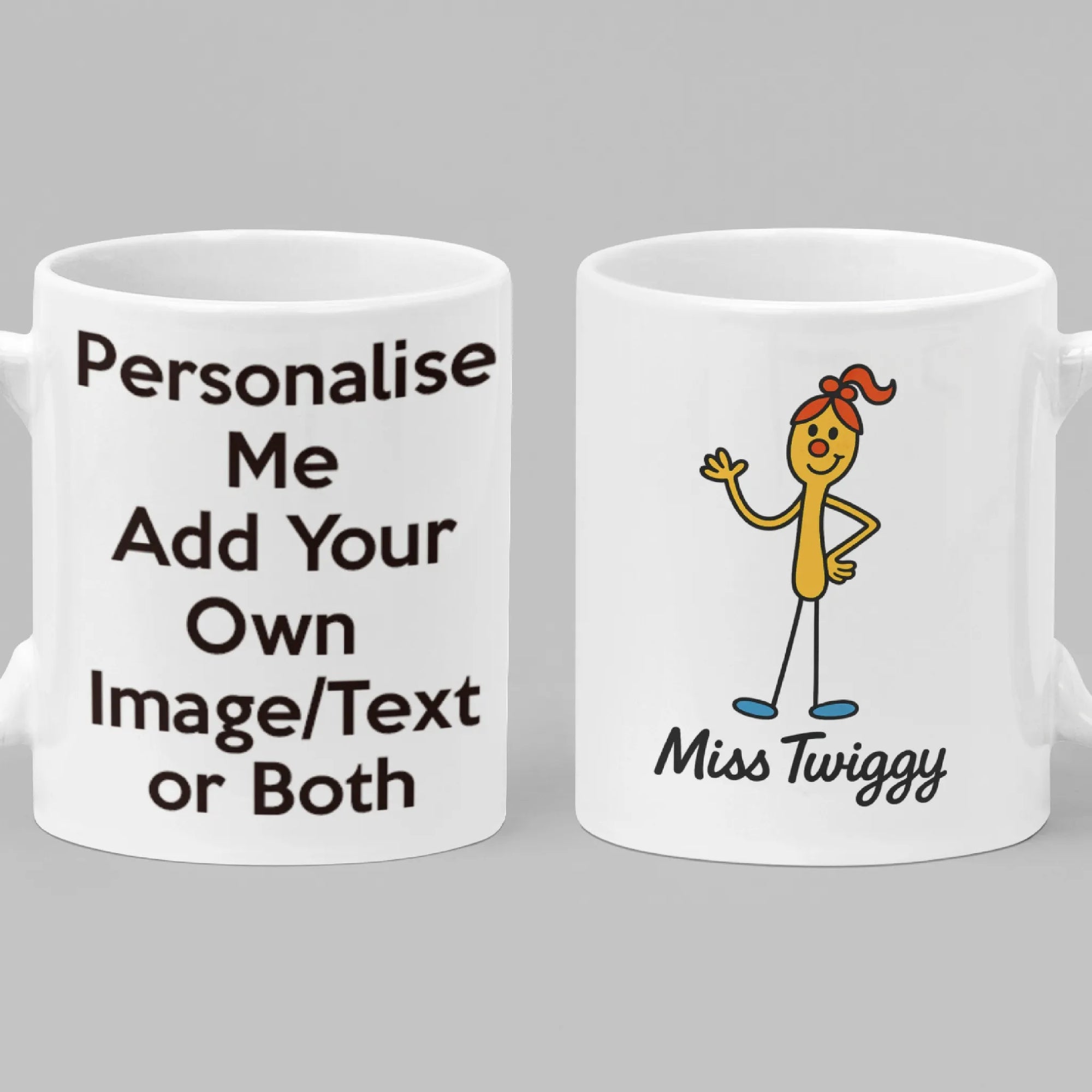 Miss Twiggy Custom Coffee Mug – Unique Slim Character Personalised Gift