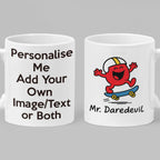 Mr. Daredevil Personalised Mug – Funny Custom Gift for Adventurous Spirits