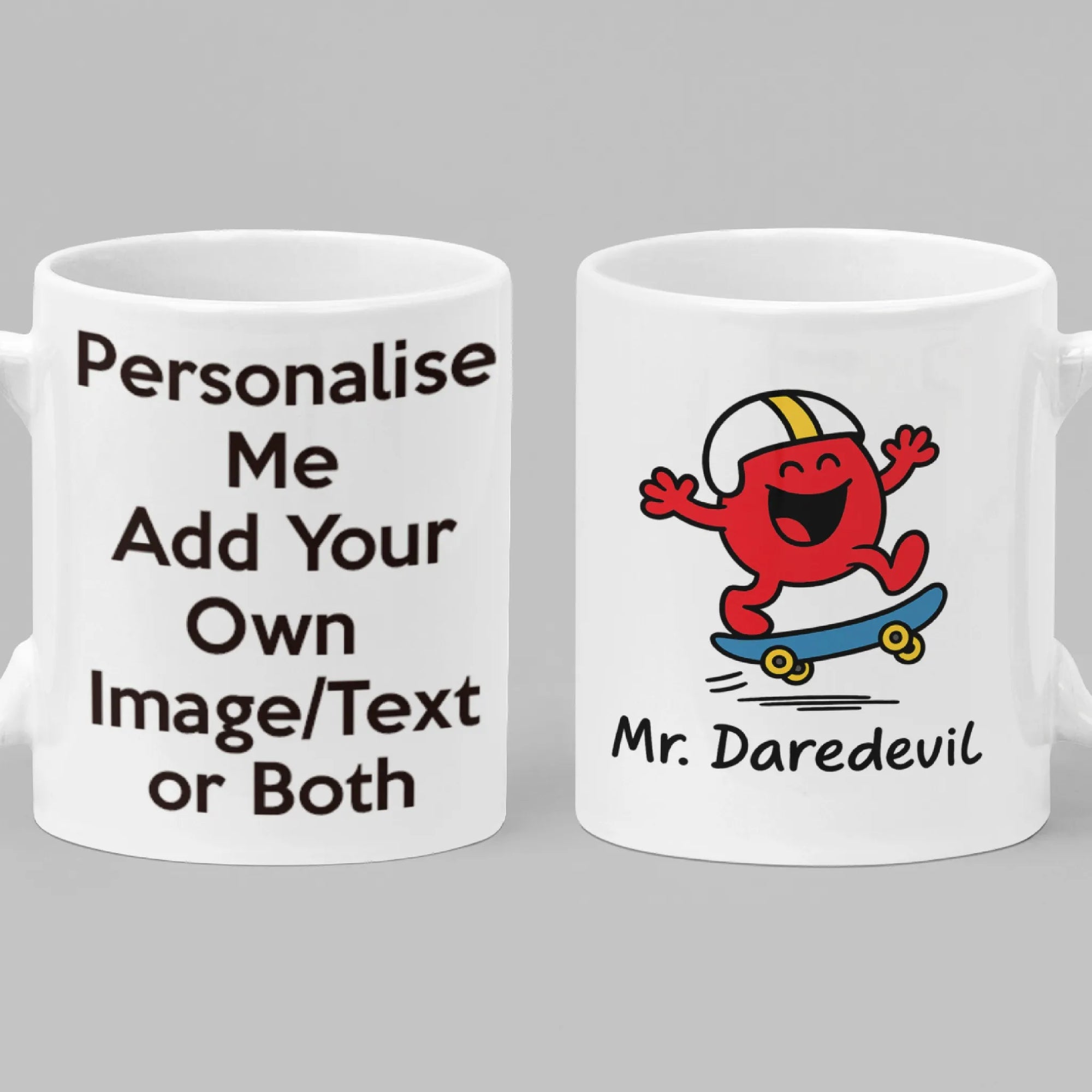 Mr. Daredevil Personalised Mug – Funny Custom Gift for Adventurous Spirits