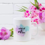 Personalised A Bit of Me Time Mug featuring its printed design on a ceramic mug for Mother's Day