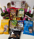 Personalised Stella Christmas beer and snacks hamper