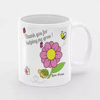 Personalised Thank You for Helping Me Grow teacher mug