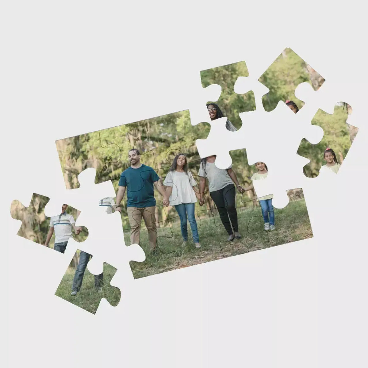 Personalised picture puzzle with optional custom text