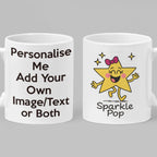 Funny star character personalised mug — great as birthday mug gift, teacher gift or everyday coffee cup
