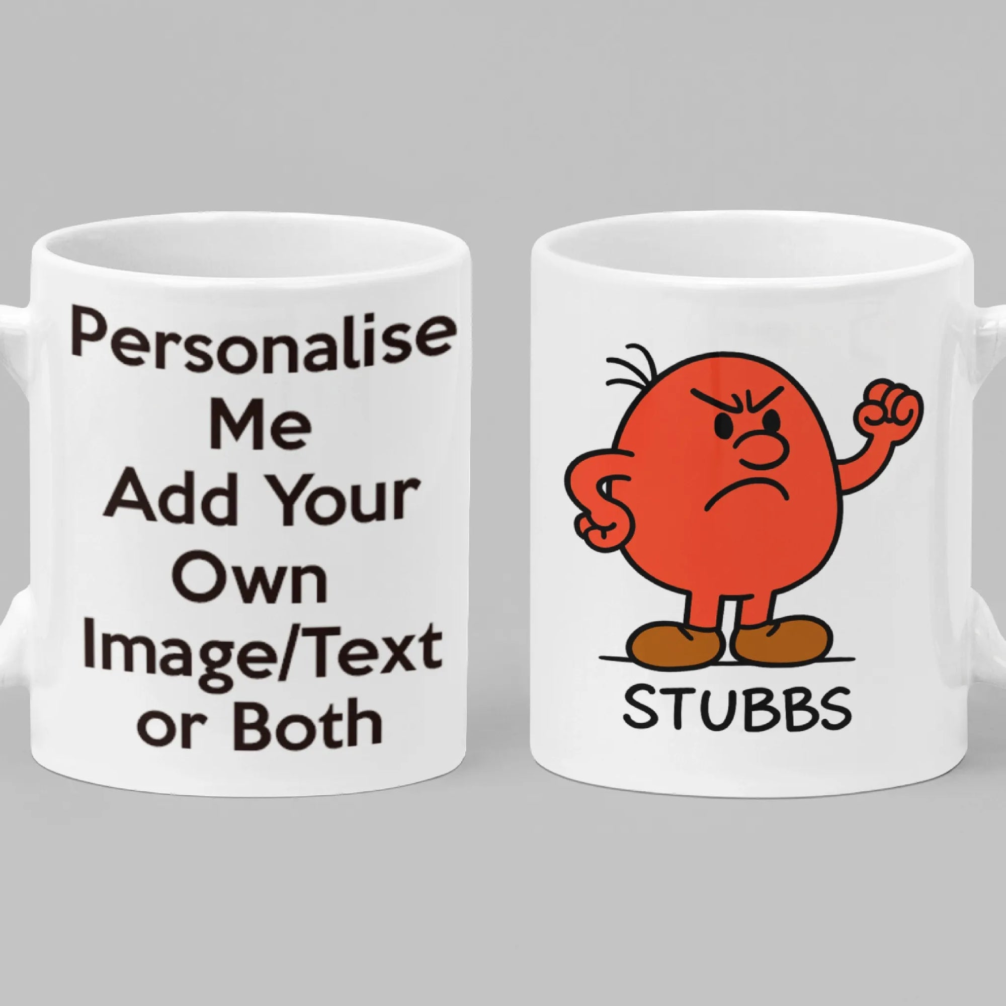 Stubbs – Classic Stubborn Character Mug (Personalised) | Grumpy Yet Cute Gift