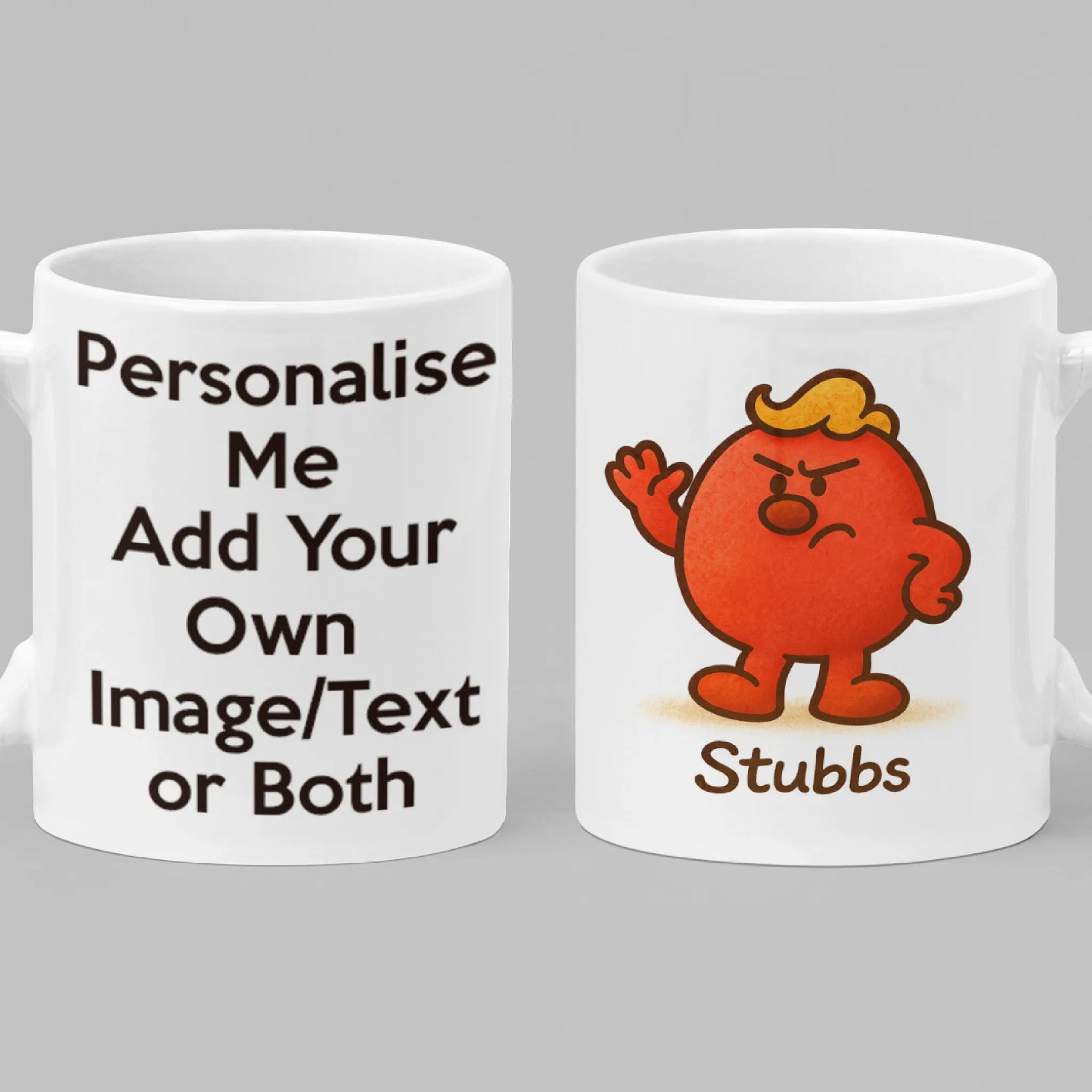 Personalised Stubbs Mug – Funny Custom Coffee Cup for Stubborn Personalities