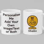 Personalised Stubbs Mug – Funny Custom Coffee Cup for Grumpy or Stubborn