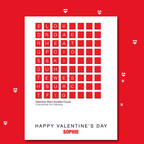  – personalised card design, perfect Valentine card for her or him, romantic customised greeting to make your personalised card unique and memorable.