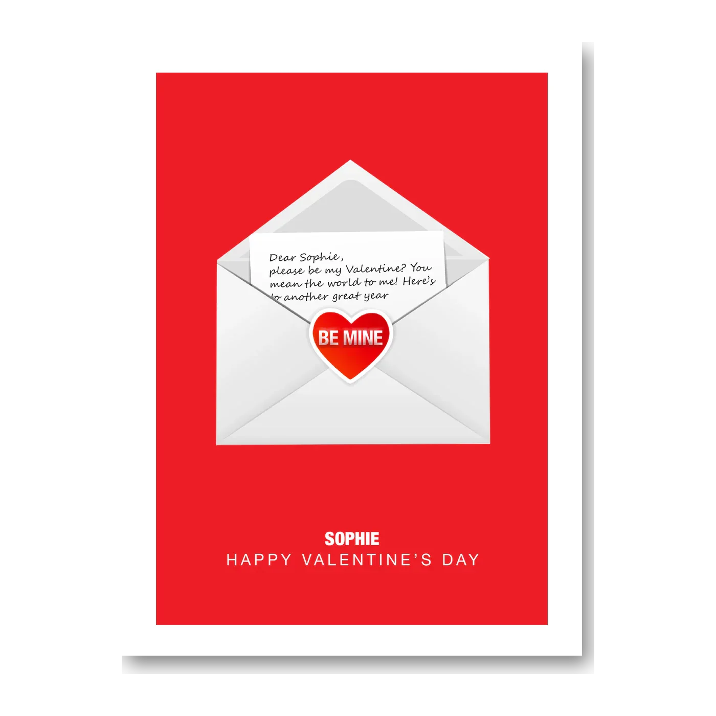  – personalised card design, perfect Valentine card for her or him, romantic customised greeting to make your personalised card unique and memorable.