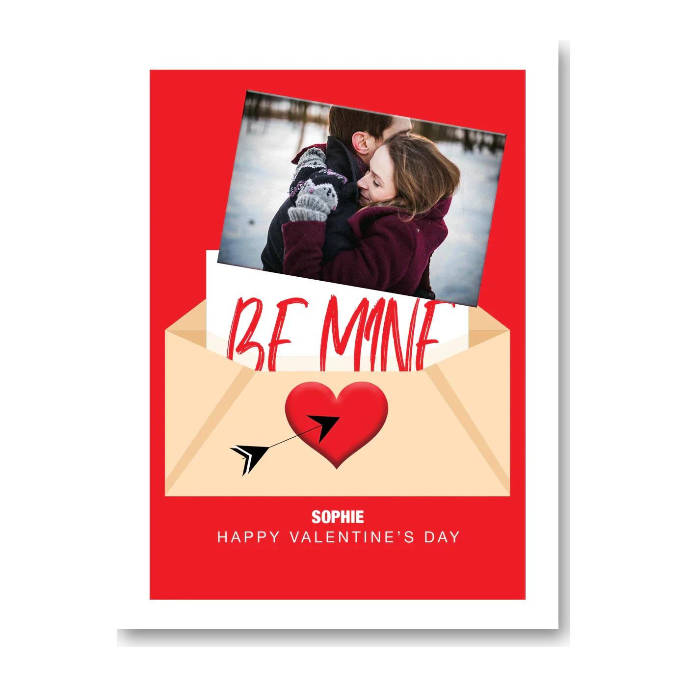  – personalised card design, perfect Valentine card for her or him, romantic customised greeting to make your personalised card unique and memorable.