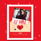  – personalised card design, perfect Valentine card for her or him, romantic customised greeting to make your personalised card unique and memorable.