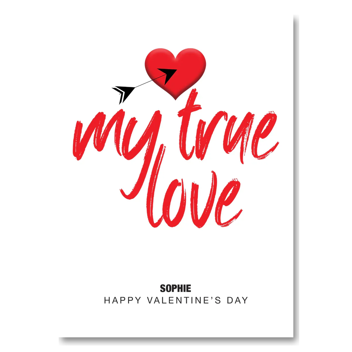  – personalised card design, perfect Valentine card for her or him, romantic customised greeting to make your personalised card unique and memorable.