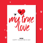  – personalised card design, perfect Valentine card for her or him, romantic customised greeting to make your personalised card unique and memorable.