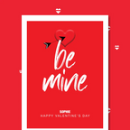  – personalised card design, perfect Valentine card for her or him, romantic customised greeting to make your personalised card unique and memorable.