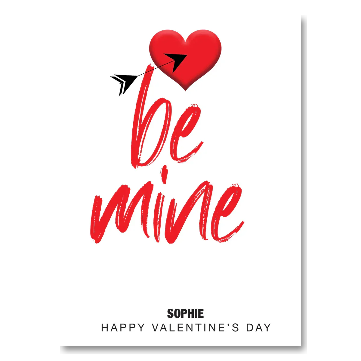  – personalised card design, perfect Valentine card for her or him, romantic customised greeting to make your personalised card unique and memorable.