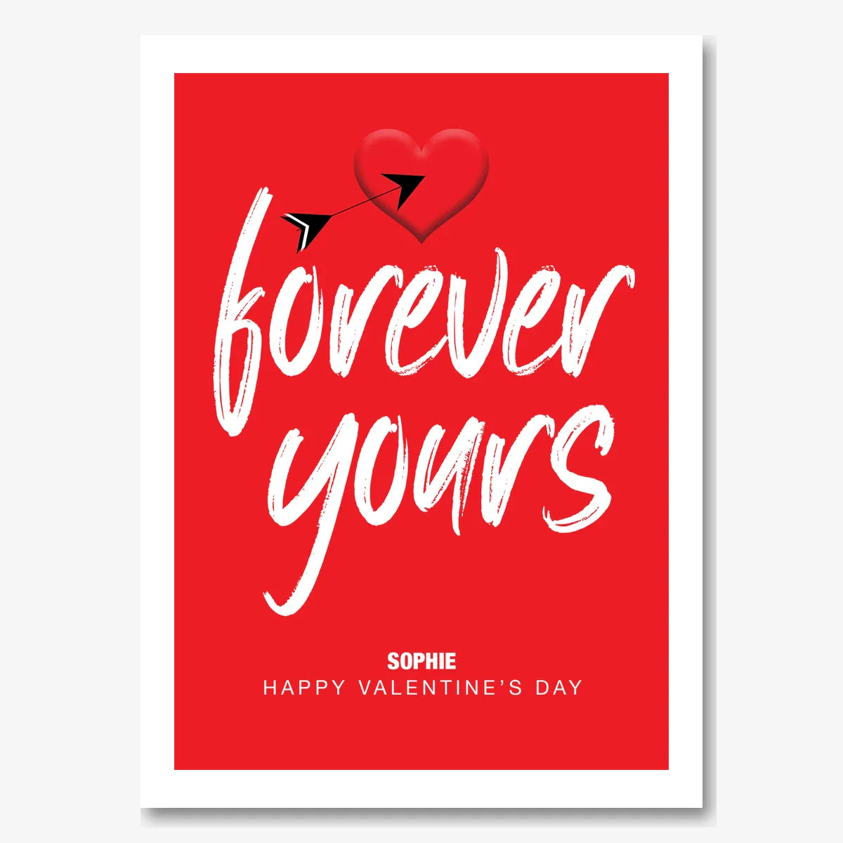 Layered Hearts & Photo Cutouts – Personalised Card – personalised Valentine card, custom romantic greeting or anniversary card; make your own unique card.