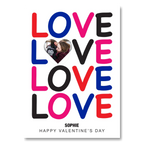  – personalised card design, perfect Valentine card for her or him, romantic customised greeting to make your personalised card unique and memorable.