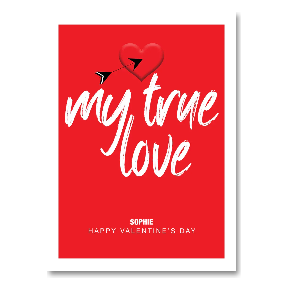  – personalised card design, perfect Valentine card for her or him, romantic customised greeting to make your personalised card unique and memorable.