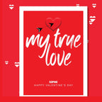  – personalised card design, perfect Valentine card for her or him, romantic customised greeting to make your personalised card unique and memorable.