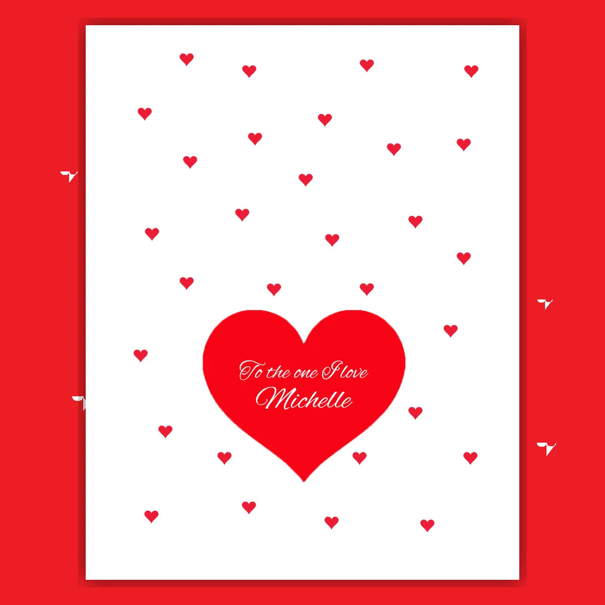  – personalised card design, perfect Valentine card for her or him, romantic customised greeting to make your personalised card unique and memorable.