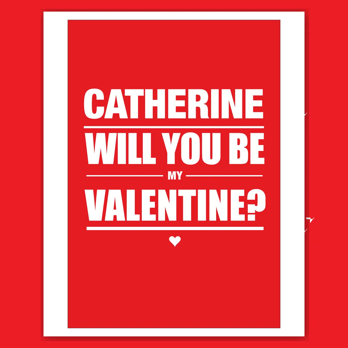  – personalised card design, perfect Valentine card for her or him, romantic customised greeting to make your personalised card unique and memorable.