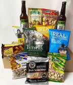 BrewDog beer and snacks gift hamper with personalised card gift box ideal for birthdays fathers day and thank you gifts