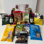 BrewDog beer snack hamper with crisps nuts and personalised greeting card gift hamper for beer lovers and special occasions
