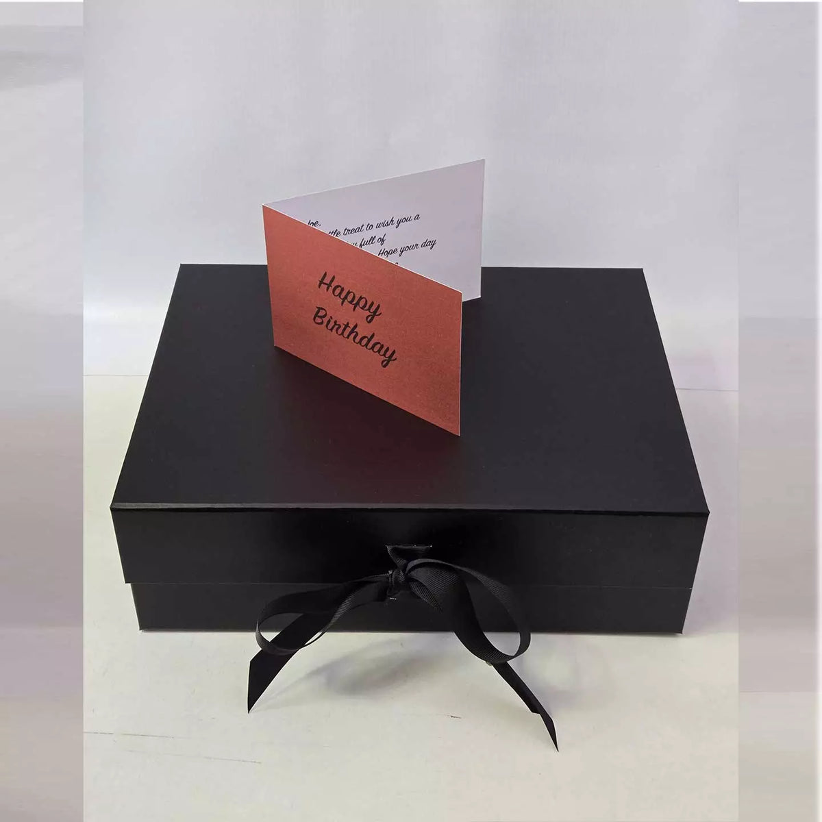 Budweiser beer and snack gift presented in a luxury black hamper box
