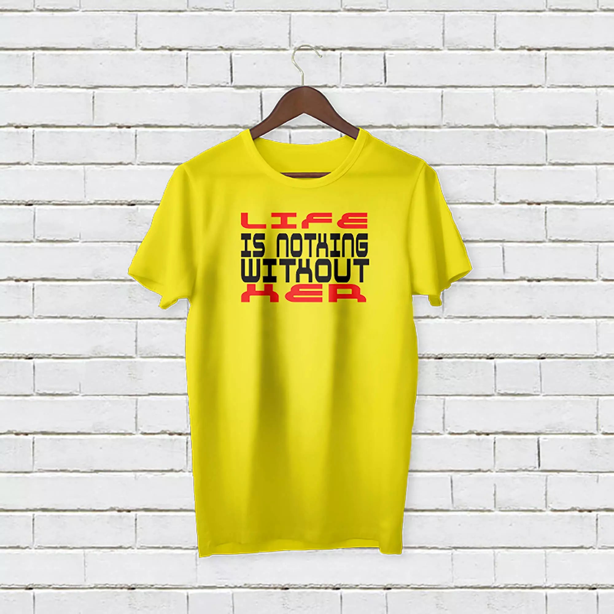 Custom-name love message tee designed as a personalised birthday or Christmas present for her