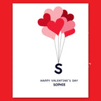  personalised card design, perfect Valentine card for her or him, romantic customised greeting to make your personalised card unique and memorable.