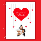 personalised card design, perfect Valentine card for her or him, romantic customised greeting to make your personalised card unique and memorable.