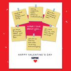  personalised card design, perfect Valentine card for her or him, romantic customised greeting to make your personalised card unique and memorable.