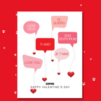 personalised card design, perfect Valentine card for her or him, romantic customised greeting to make your personalised card unique and memorable.