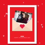 personalised card design, perfect Valentine card for her or him, romantic customised greeting to make your personalised card unique and memorable.
