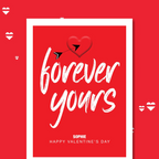 personalised card design, perfect Valentine card for her or him, romantic customised greeting to make your personalised card unique and memorable.