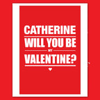 personalised card design, perfect Valentine card for her or him, romantic customised greeting to make your personalised card unique and memorable.