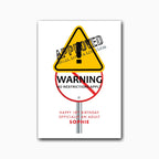 Personalised 18th birthday card design – studio light