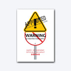 Personalised 18th birthday card design – soft grey shadow