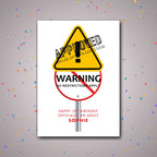 Personalised 18th birthday card design – confetti celebration