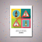 Personalised 18th birthday card design – confetti celebration